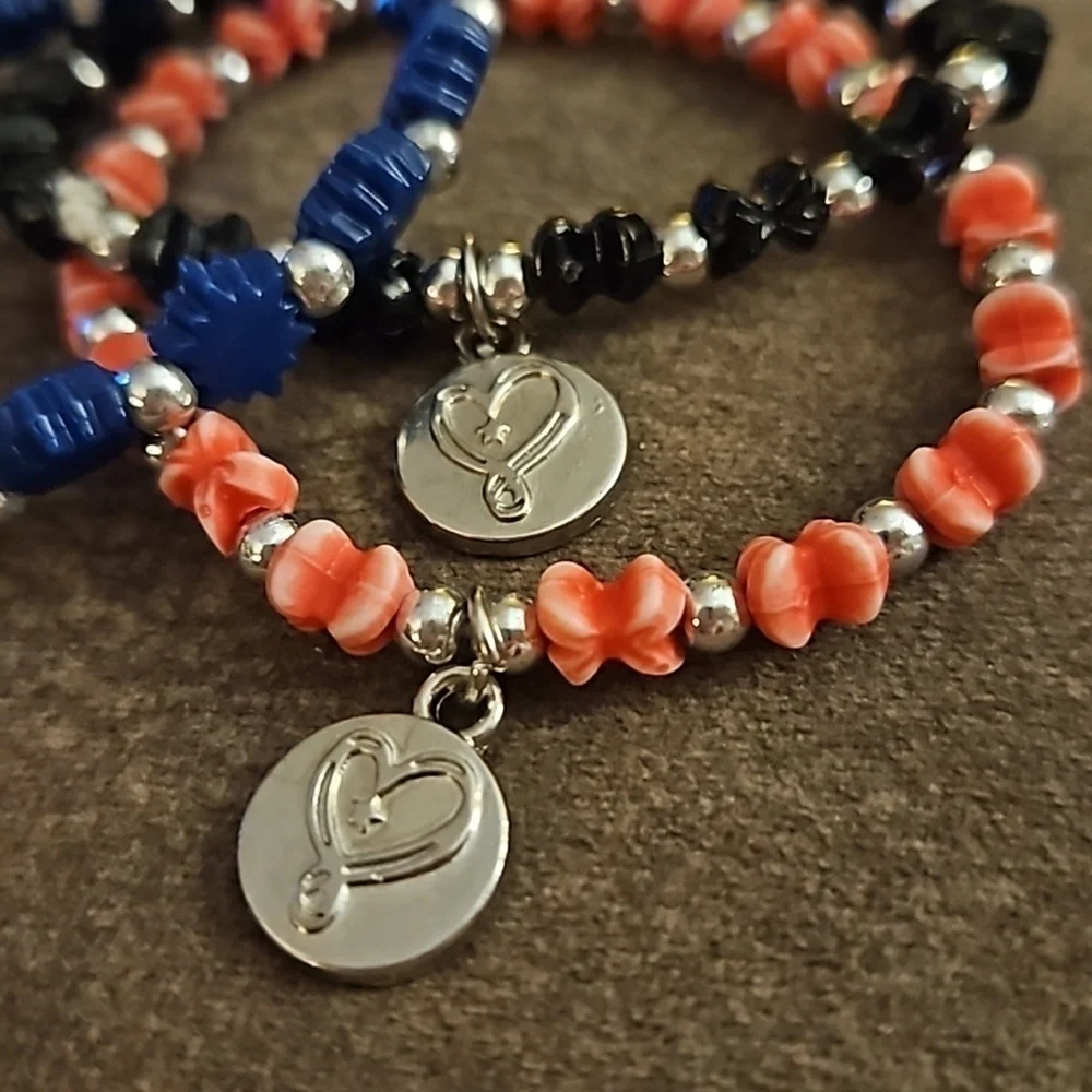 3/$30 Girl's Acrylic Stretch Bracelets